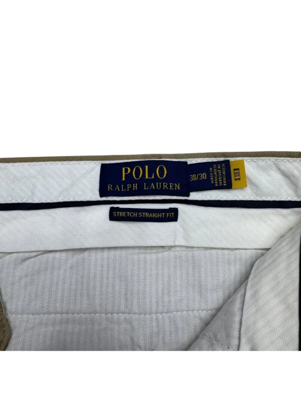 NWT $115 Polo Ralph Lauren Men's Stretch Straight Fit Pants In Khaki, Size 38/30 - Picture 7 of 11